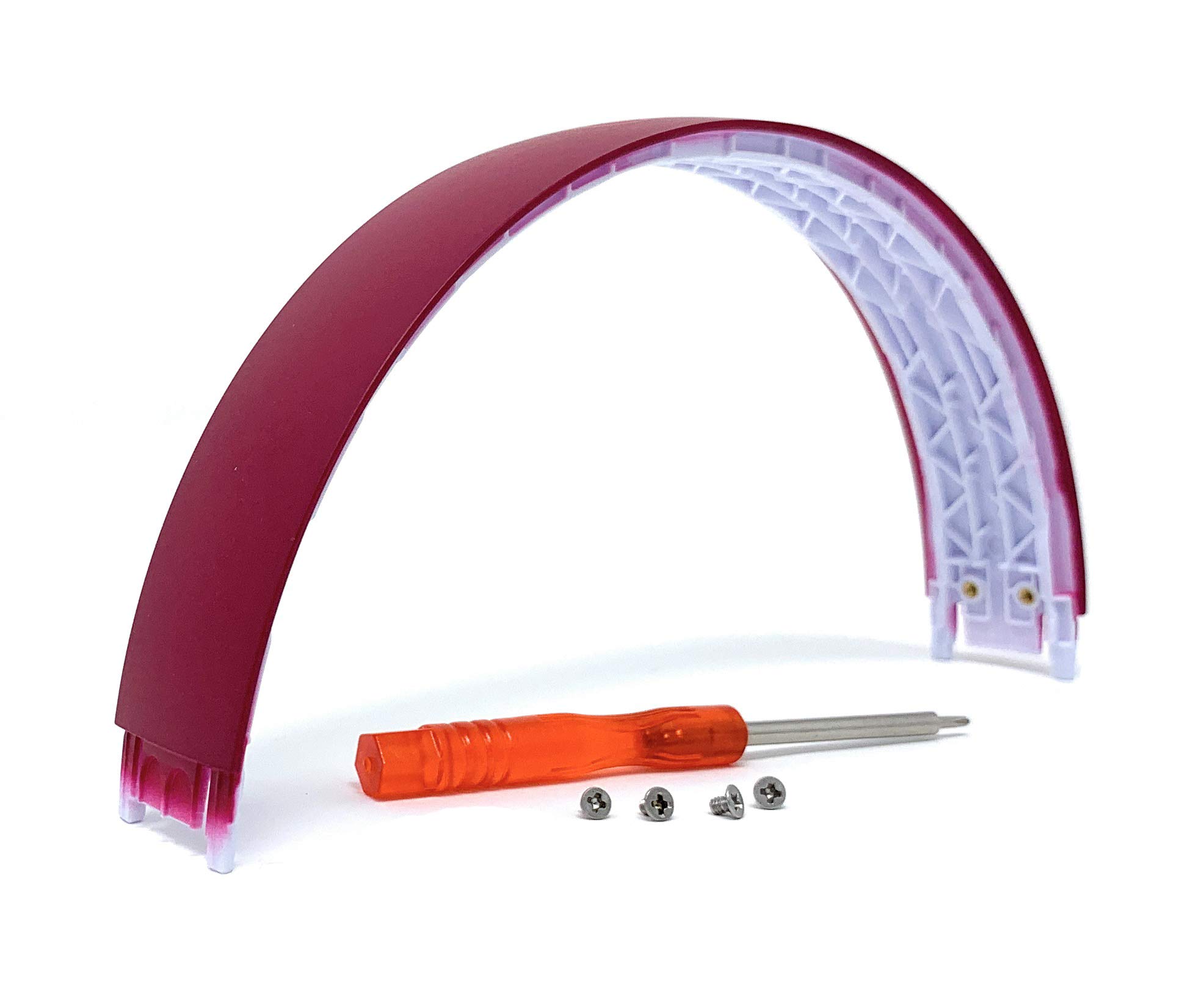 Replacement Top Headband Arch band for Beats Solo 3 Wireless and Solo 2 Headphones Solo3 (Magenta Brick Red)
