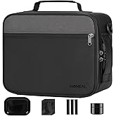 HOMEAL Large Smell Proof Stash Bag With Accessories, Containers With Lock, Box Kit, Storage and Travel Gift for Men/Women - Black XX-Large 264