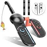 GLDRAM Fishing Rod for Nintendo Switch 2 (2025) & Switch NS/OLED - Realistic Fishing Game Handle Grip Accessory, Compatible with Bass Pro Shops & Fishing Simulators