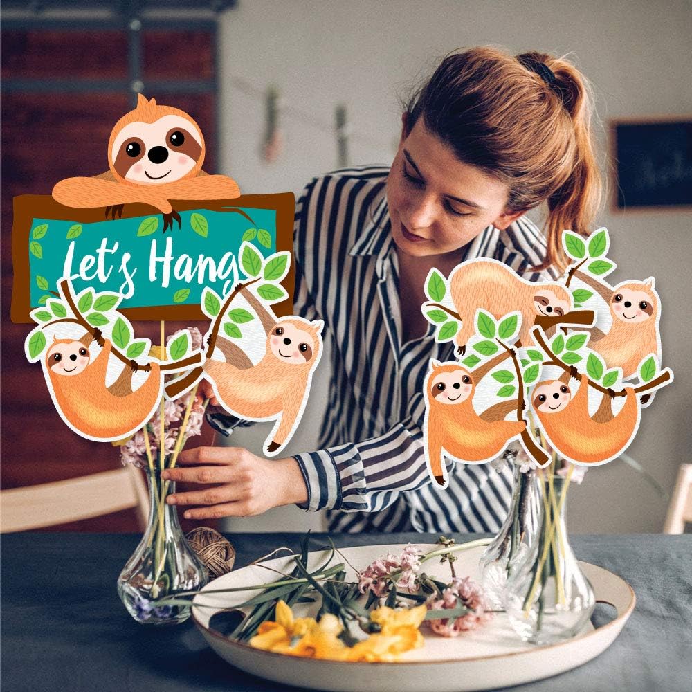 35 Pieces Showstopper Table Toppers Sloth Big 35 Pieces Showstopper Table Toppers Sloth Big