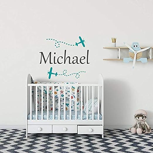 Amazon Com Airplane Name Wall Decal Wall Decals For Boys Boys