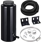 EVIL ENERGY Coolant Overflow Tank, Radiator Overflow Bottle Universal 800ml Aluminum Black