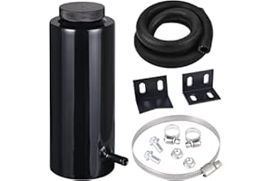 EVIL ENERGY Coolant Overflow Tank, Radiator Overflow Bottle Universal 800ml Aluminum Black