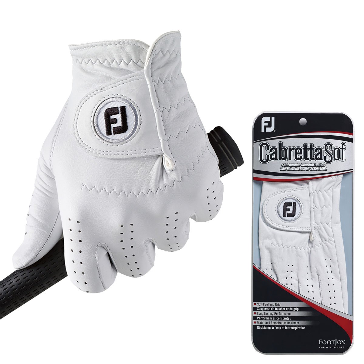 FootJoy Men's CabrettaSof Left Hand Golf Glove (For Right Handed Golfers)