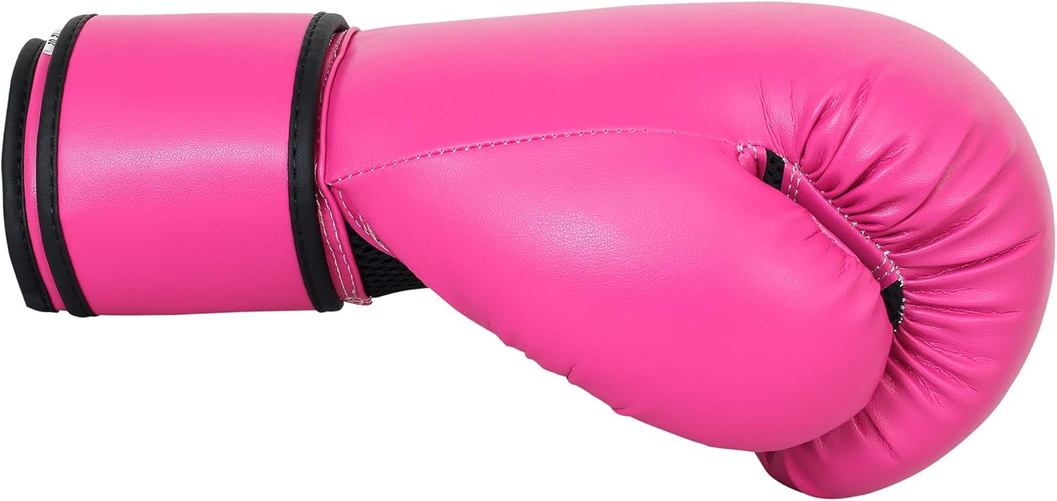 Boxing Gloves Synthetic Leather Bag Punching Gloves for Home Gym Kickboxing Training Gear Stay Cool Mesh Palm Sparring Mitts for Men Women and Kids : Sports & Outdoors
