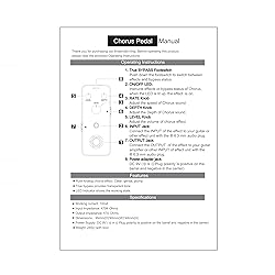 Analog Chorus Pedal for Electric Guitar/Bass, True