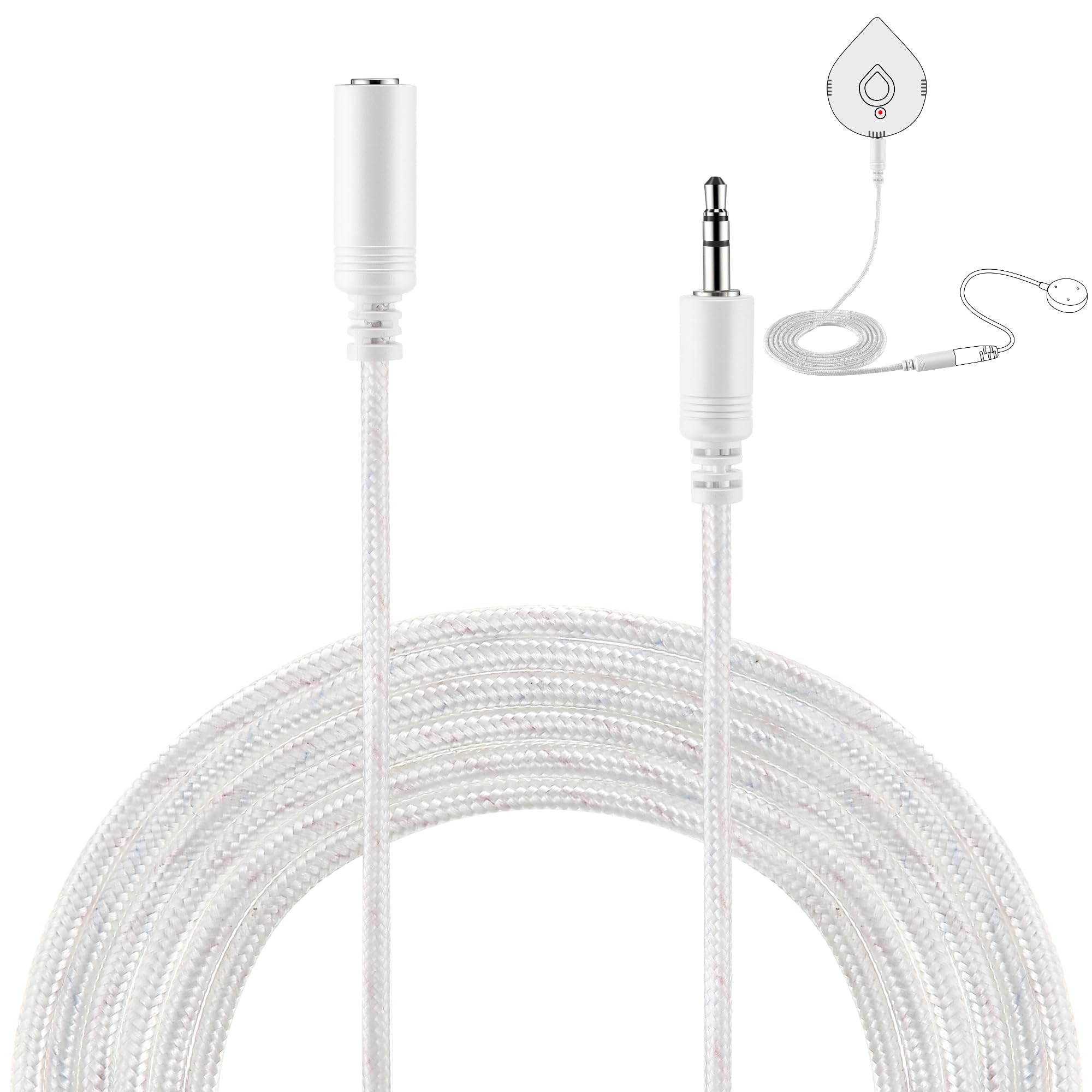 Photo 1 of Feekoon Foot Sensing Add Compatible with Moen 920-006, 6' Leak Sensor Extension Cable Accessory Compatible with Flo Smart Water Detector 920-004 920-005, White