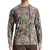 LOOGU Men’s Hunting Camo Shirt Lightweight, Camouflage Shirts for Men Long Sleeve Shirt for Fishing Hiking Camping