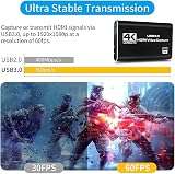 Oikabio 4K USB 3.0 Audio Video Capture Card Game Streaming Recording Adapter view 6