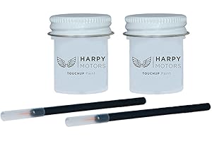 Harpy Motors 1/2oz Touch up Paint Basecoat Clearcoat with Brush Compatible with 2012-2018 Mercedes-Benz Sprinter 701 Pebble Gray -Color Match Guaranteed