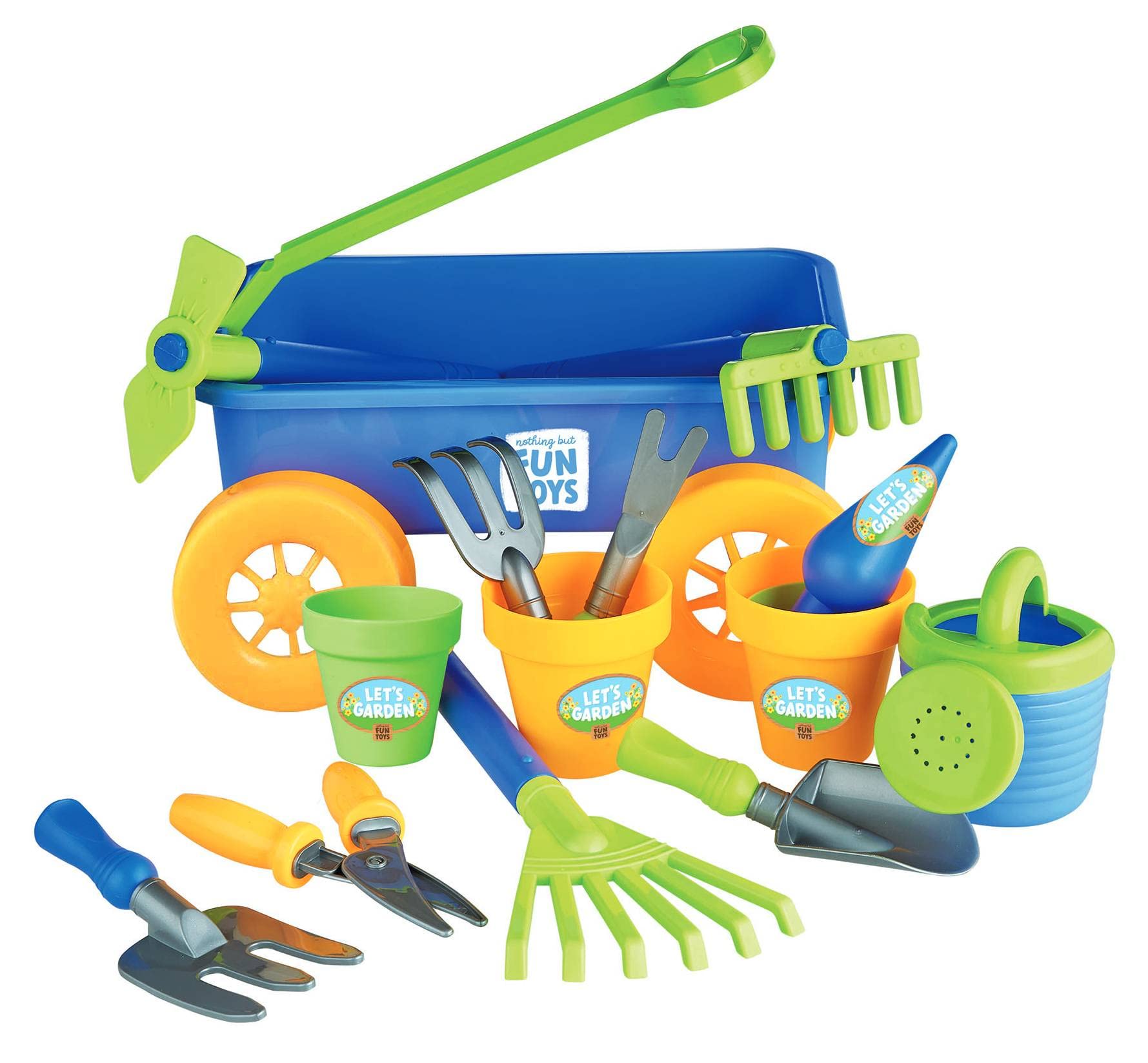 Let's Garden Wagon Playset Designed for Children Ages 2+ Years,Multi,201706