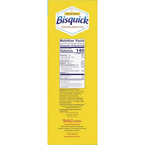BETTY CROCKER BISQUICK PANCAKE AND BAKING MIX, ORIGINAL, MAKES ABOUT 145 PANCAKES, GIANT SIZE, 96 OZ