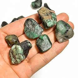 GEMKORA 50 carats Raw Green Emerald Rough Gemstone