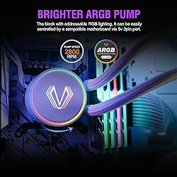 Vetroo V240 White Liquid CPU Cooler 240mm