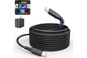 Ukor 9.8 FT Fast Charging Cable for Nintendo Switch 2 Charger, 60W PD 3.0 USB C to USB C Cable for Switch 2 Original Ac Adapter, Support TV Dock