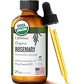 UpNature Organic Rosemary Oil - 100% Pure Rosemary for Hair, Scalp, Skin, 2oz