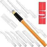 Honoson Mini Hobby Saw with 9 Razor Blades for Miniatures,Yellow,Style 1 | Portable Mini Model Saw Set with Interchangeable Blades, Ideal for Plastic, Wood DIY Modeling Detailed Craft Cutting Projects