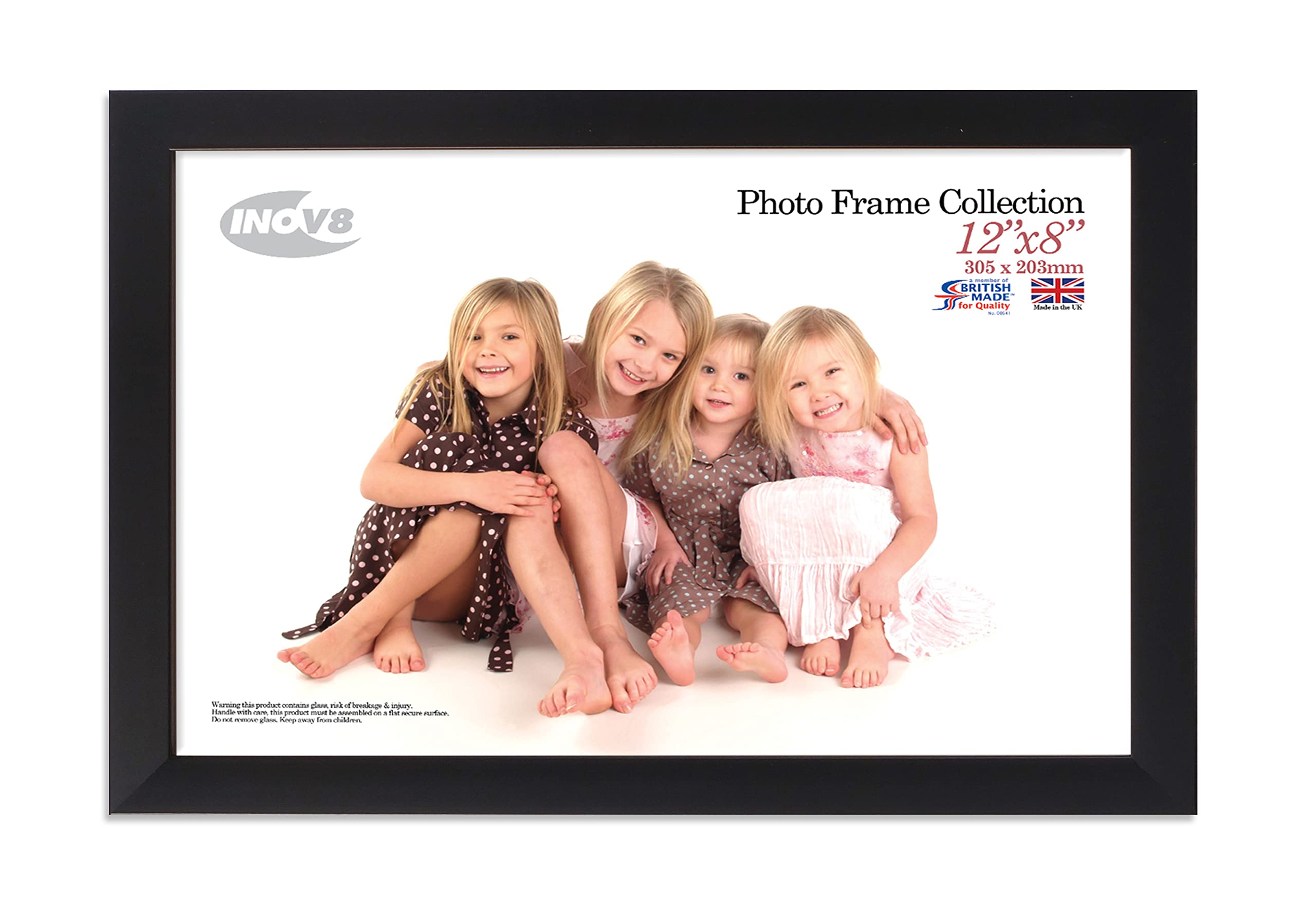 Inov8 Framing PFVS-SABK-128 Frame, Satin Black, 12x8 inch