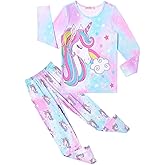 CHILDRENSTAR Girls Pajamas Set Kids Pjs Long Sleeve Cotton Fall Winter Sleep Clothes