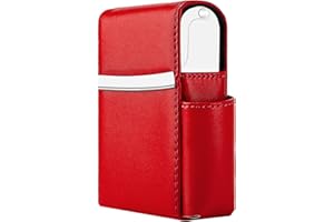 AATACAS PU Leather Sliding Cigarette Box Case with Lighter Holder and Belt Loop for Men and Women Unisex