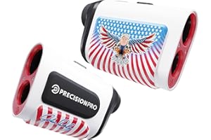 Precision Pro NX10 Golf Rangefinder: Golf's First Customizable Choice for Laser Accuracy, Slope Measurement, 6X Zoom, Flag Lock & Pulse - Master Your Distance with 999+ Yard Range!