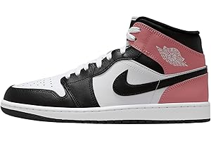NIKE AIR JORDAN 1 MID "WHITE/BLACK-RUST PINK"