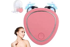 FUSCOTO Levantamiento Facial Con Microcorriente Antiarrugas, Dispositivo De Rejuvenecimiento Facial Con Microcorriente, for Instant Face Lift,Firm,Wrinkle Remover (Pink)