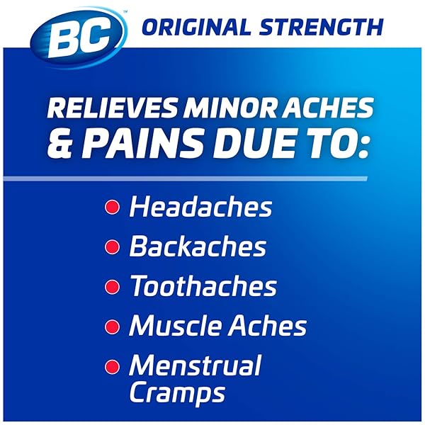 BC POWDER | FAST PAIN RELIEF | ASPIRIN (NSAID) & CAFFEINE | 50 COUNT (10042037103993)