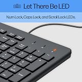 HP 150 Wired Mouse and Keyboard Combo 1600 DPI USB-A Eronomic Quiet view 6