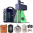 GWEIKE G2 Pro 30W Fiber Laser Engraver, 15000mm/s Fast Laser Engraver Machine with 3D & Deep Engraving, 150x150mm Working Area, Portable Laser Marking Machine for Jewelry, Metal, Leather, Dog Tags