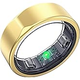 SEEKZERO Smart Ring for Women Men, Titanium Fitness Ring with Heart Rate, Stress & Sleep Monitoring,Step & Calorie Counter, 5ATM Waterproof for iPhone and Android,No Subscription Fee (Rose Gold, 10)
