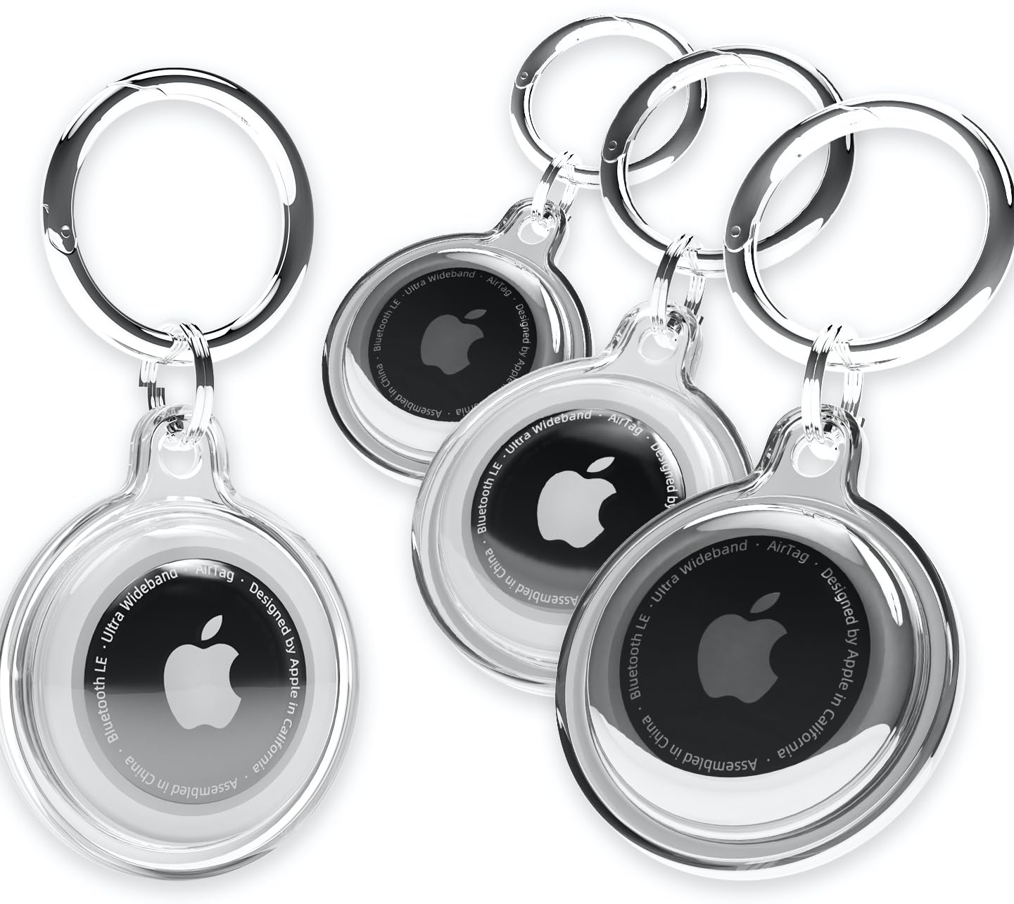 Photo 1 of 2 Pack Apple Airtag Holder SWINCHO Airtag Keychain for Apple Airtag Protective Airtag Case Shockproof & Dustproof **Please Check Notes!!**