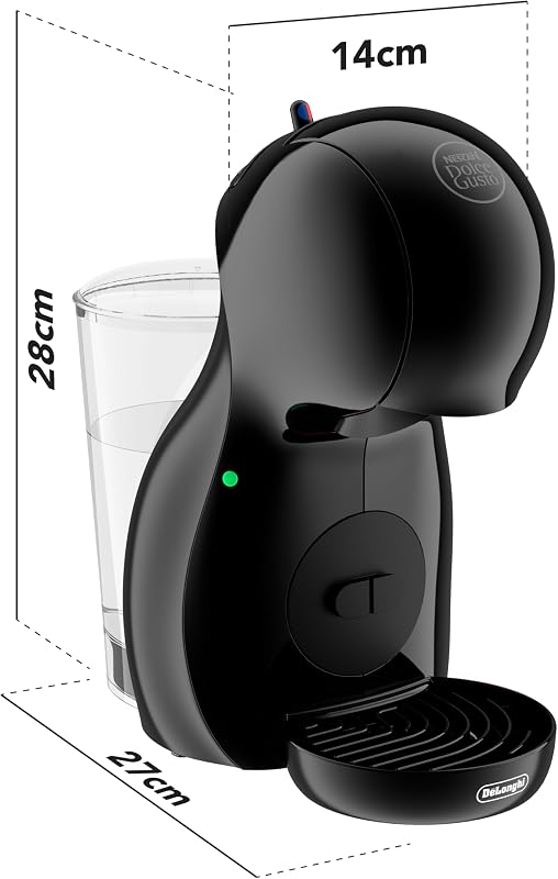 De'Longhi Nescafé Dolce Gusto Piccolo XS EDG210. AB, cafeteira cápsula com design compacto, desligamento automático, bebidas quentes e frias, pressão de 15 bar, preto