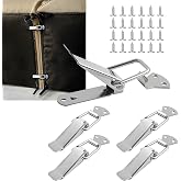 HOWDIA Sectional Couch Connectors to Make Sectional Stay, 5.1" Couch Clamps Modular Bracket for Modular Sectionals 304 Stainless Steel Sofa Clips Furniture Connectors to Hold in Place, 4 Pieces