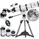 Gskyer Telescope, Telescopes for Adults, 600x90mm AZ Astronomical Refractor Telescope,Telescope for Kids,Telescopes for Adult