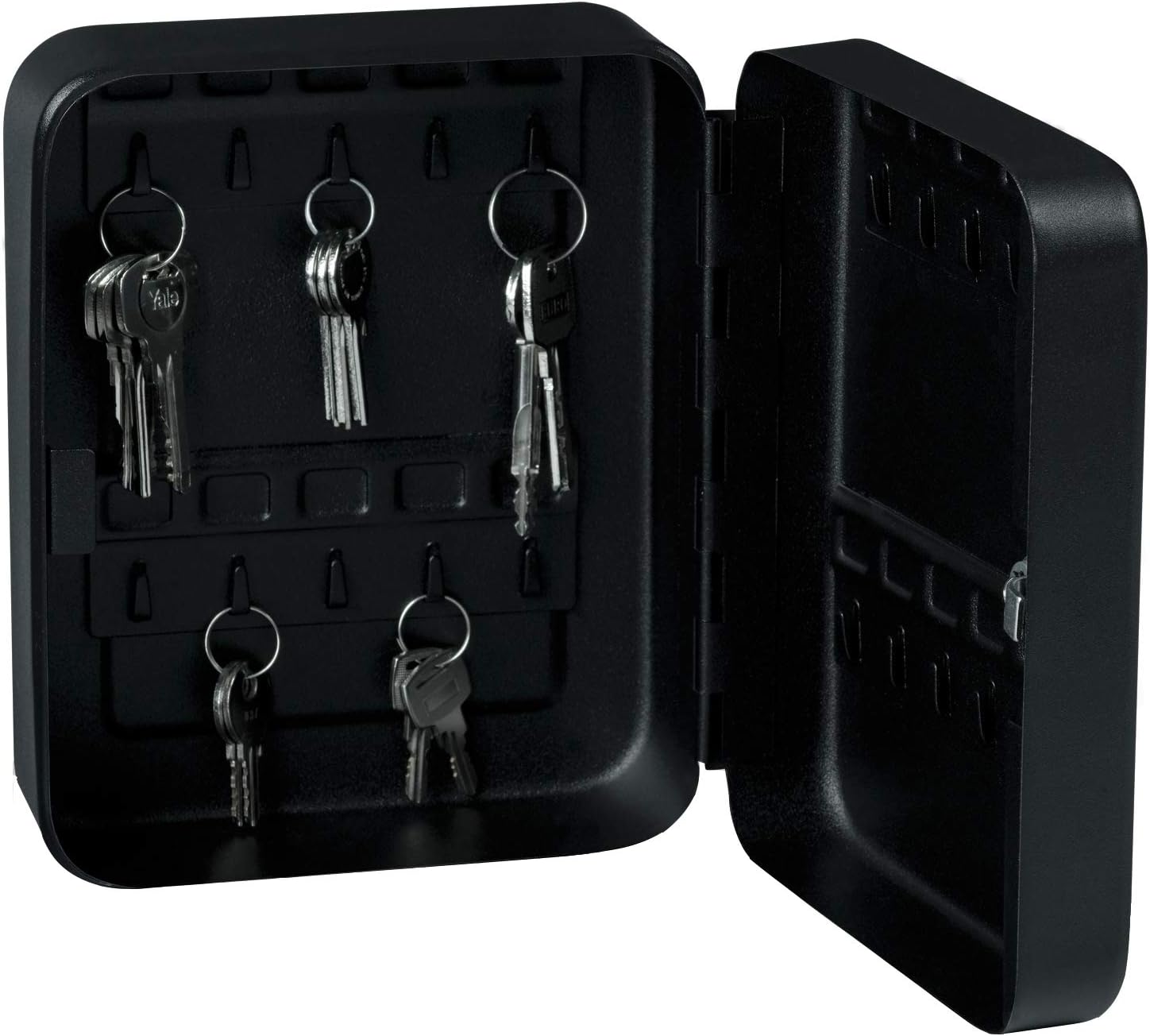 Yale YKB/540/CB2 Key Cabinet 46 Hooks, Combination Lock, Steel, Wall Mounted, Adhesive ID Labels, 30 x 24 x 8 cm