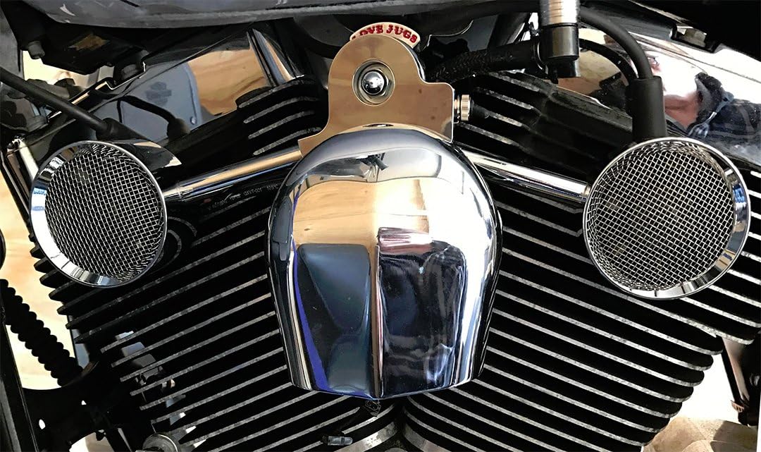 Love Jugs Mighty Mites Chrome V-Twin Engine Cooling System for 2014-2016 Harley Touring Motorcycles