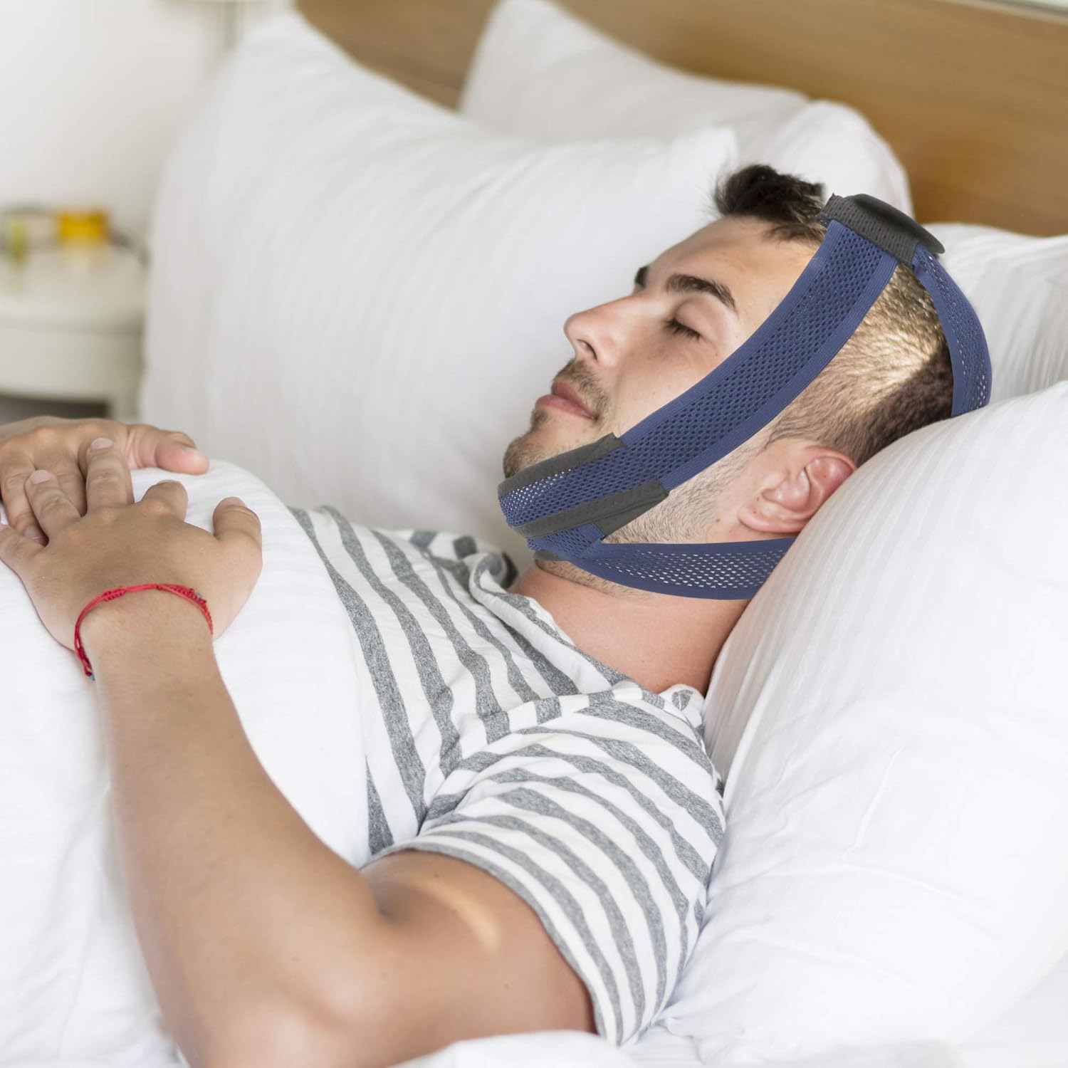 Supotto Belt Chin Strap for Mouth Breather L size| Portable Anti-Snore Sleeping Device | Sleep Care & Snoring Accessories | Quiet Breathing & Jaw Aid Equipment: Health & Personal Care