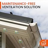Home Smart 4x 70mm White Plastic Round Soffit Air Vent Push Fit UPVC Fascia Disc view 8