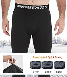 Dalavch 4 Pack Men Thermal Compression Pants,Fleece