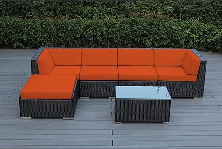 Amazon Com Ohana 6 Piece Outdoor Patio Furniture Sectional