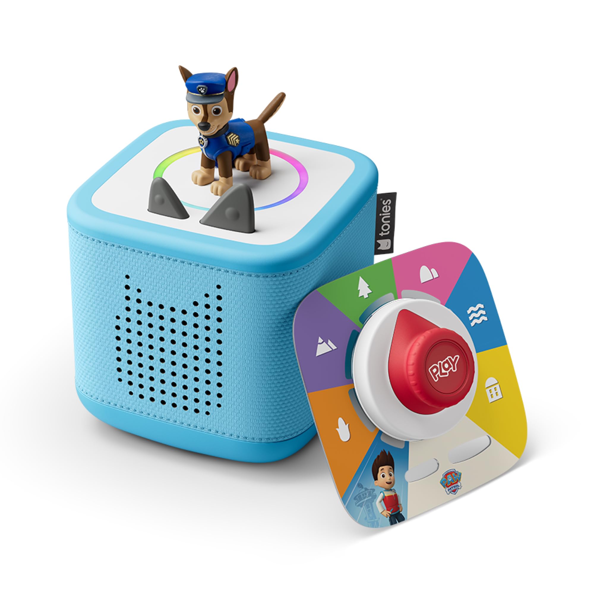 TONIES Sky Blue Toniebox 2 Play Set with PAW Patrol Chase Tonie, Tonieplay Game, Tonieplay Controller