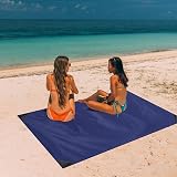 Odoland Picnic Blanket 110 x 160 cm Portable Pocket Ground Sheet Sandproof view 7