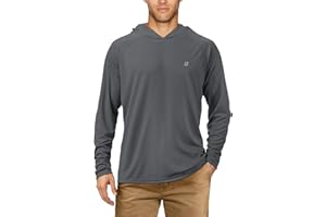 Roadbox UPF 50+ Fishing Shirts for Men Long Sleeve UV Sun Protection Hoodie with Mask/Non-Mask Outdoor Hiking Shirts