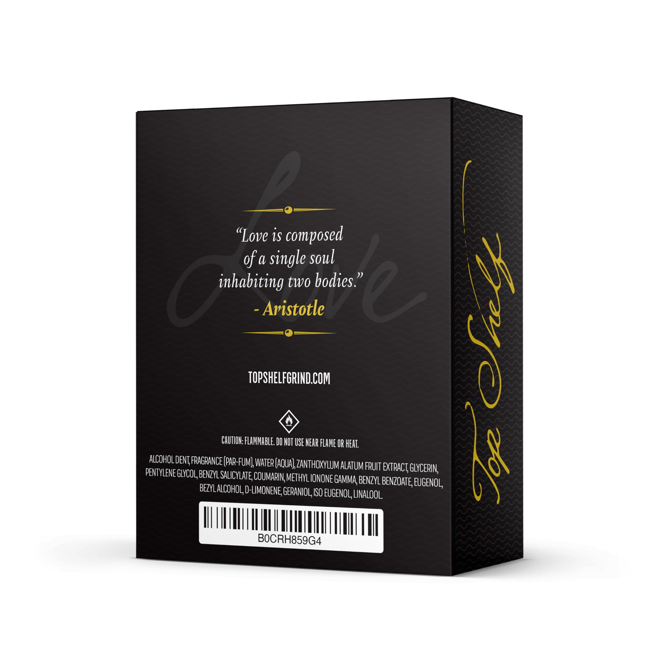 Top Shelf Grind Love Bombed - Pheromone Cologne for Men | Bold Attraction & Confidence | Male Perfume Oil Infused | Long-Lasting Pheromones Spray | Made in USA | 100ml