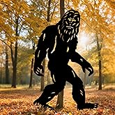 Blevla 7.4ft Bigfoot Yard Decor, Big Foot Sasquatch Gifts for Men/Dad/Women Statue Outdoor Garden Decoration, Metal Bigfoot Silhouette, Cutout, Large Funny Big Foot Sign for Lawn, Yard (7.4Ft)