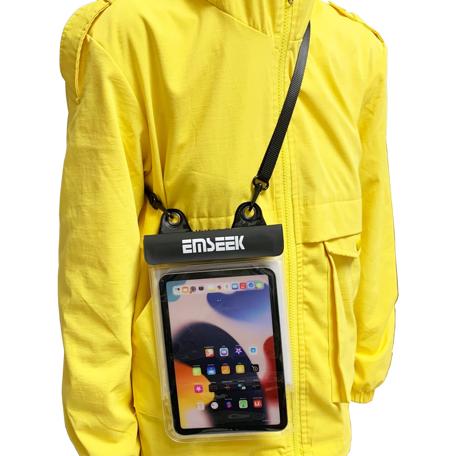 Waterproof Ebook Reader Case Holder Tablet Cover Bag eReader Dry Pouch for Amazon Kindle Paperwhite Oasis Fire 7 Nook Kobo iPad mini Samsung Tab Google Nexus Up to 8.5”(Black)