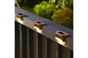 SOLPEX Solar Deck Lights Outdoor 16 Pack, Solar Step Lights Waterproof Led Solar lights for Outdoor Stairs, Step , Fence, Yard, Patio, and Pathway(Warm White)