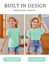 Girls Short Sleeve T Shirts Kids Summer Tops