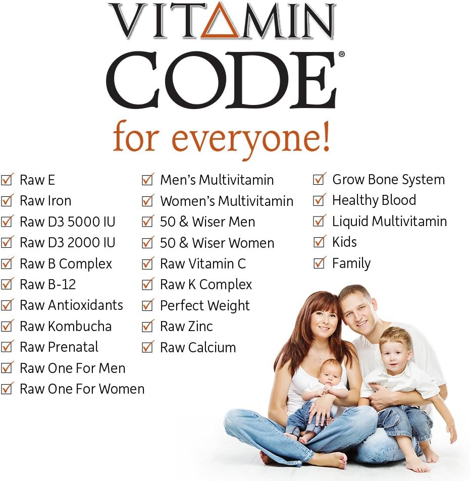 Garden of Life Vitamin Code Raw Iron Supplement - 30 Vegan Capsules, 22mg Once Daily Iron, Vitamins C, B12, Folate, Fruit, Veggies & Probiotics, Iron Supplements for Women, Energy & Anemia Support: Health & Personal Care